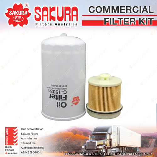 Sakura Commercial Filter Kit for Isuzu FRR34 FSR34 FTR34 FVM34 FVR34 FVZ34 GVD34