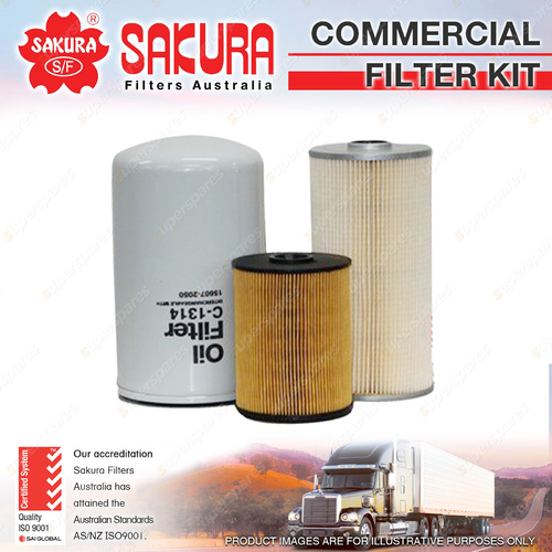 Sakura Commercial Filter Kit for Nissan UD MKB35A J05DTG Premium Quality