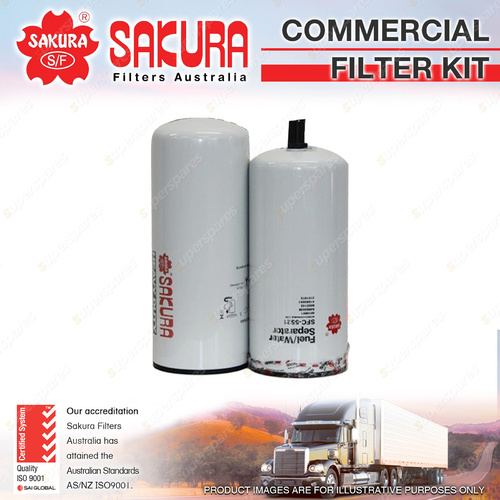 Sakura Commercial Filter Kit for Cummins ISX ISXOISX NA EGR Premium Quality