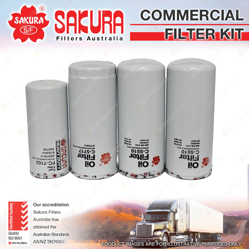 Sakura Commercial Filter Kit for Volvo FM12 FH12 NH12 Version 1 Premium Quality