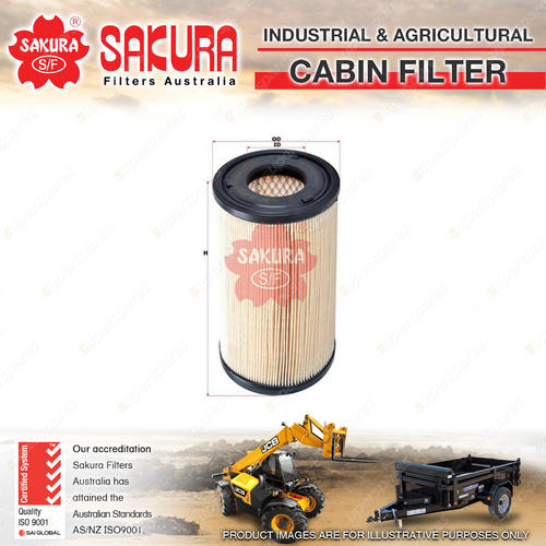 Sakura Air Filter for Iseki Tractor TG5470 E4CG TG5570 E4DE 4Cyl 2006-On