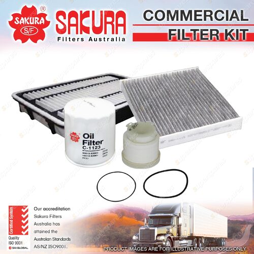 Sakura Commercial Filter Kit for Isuzu NLR250 NLR45-150 NNR45-150 NLR NNR NPR 85