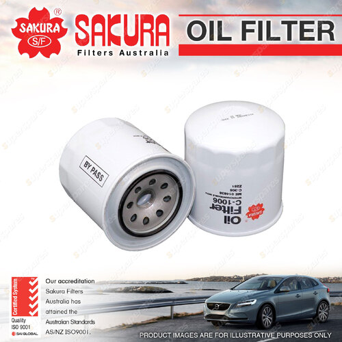 Sakura Spin-On Oil Filter for Mitsubishi Fuso Canter FE FB FG Fuso Rosa BE BH