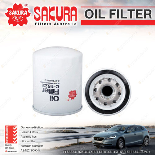 Sakura Spin-On Oil Filter for Isuzu FSR500 FSR650 FSR750 7.1L 6HE1 I6 24V 92-96