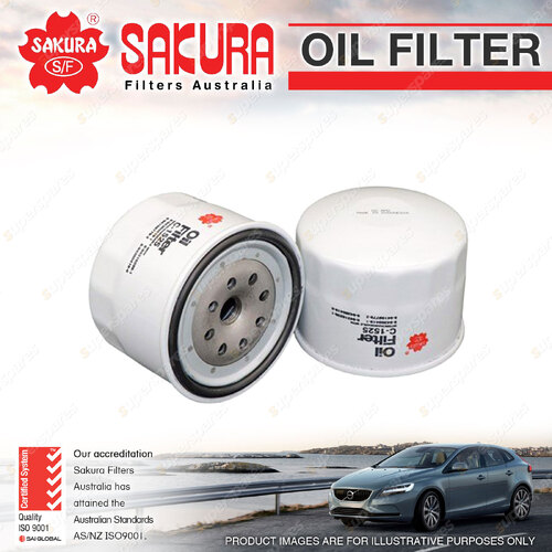 Sakura Spin-On Oil Filter for Isuzu Fargo WES WER 2.0L WFR WFS 2.4L I4 8V 84-95