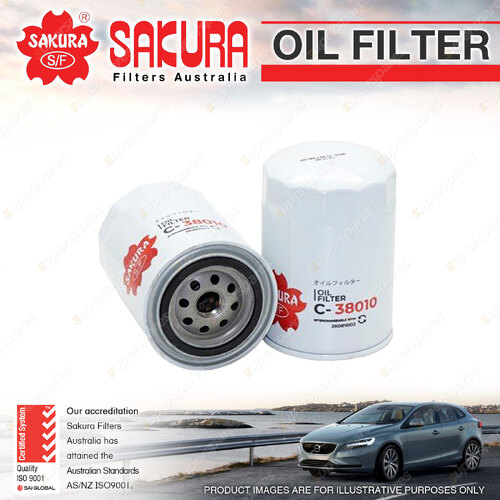 Sakura Spin-On Oil Filter for Sterling AT9500 S60 I6 12V OHV Truck 1999-2012