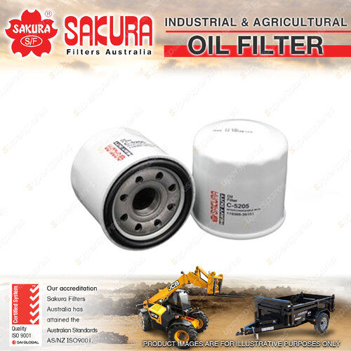 Sakura Spin-On Oil Filter for Airman AX17U-4 AX17U-6A 0.9L 3TNV70 I3 6V 2007-On