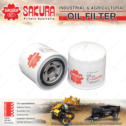 Sakura Spin-On Oil Filter for Antonio Carraro TRX 7800 9800 3.3L 4TNV98 1900-On