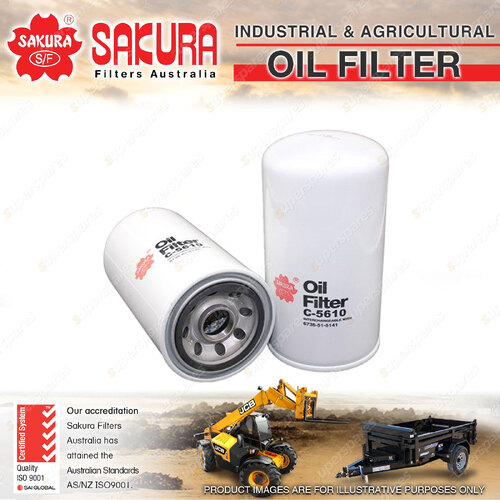 Sakura Spin-On Oil Filter for Komatsu PC200-7 PC200CA-6 5.9L I4 8V 1900-On