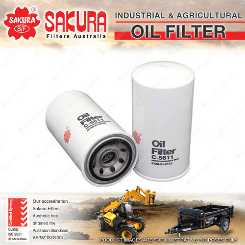 Sakura Spin-On Oil Filter for Komatsu BR380JG GD555 PC200 WA200 WA300 Series