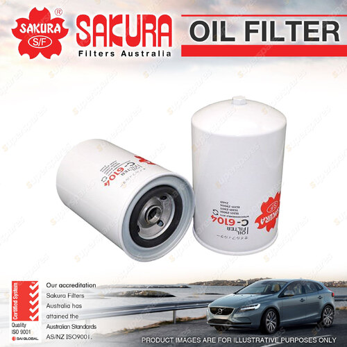 Sakura Spin-On Oil Filter for Nissan UD CONDOR JP 211 RM 210 6.9L FE6 1985-1997