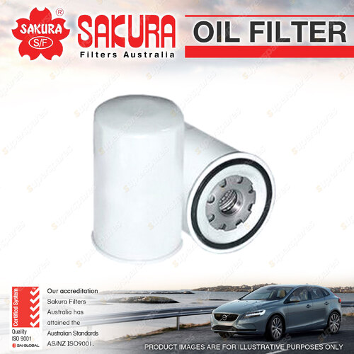 Sakura Spin-On Oil Filter for MAN 18.280 LE 6.9L D0836 I6 12V 1996-2015