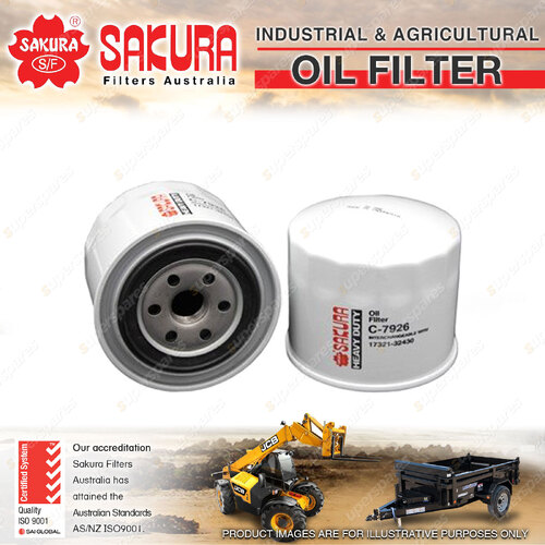 Sakura Spin-On Oil Filter for Bobcat 1600 300 400 743 E S T Series I4 8V 85-On