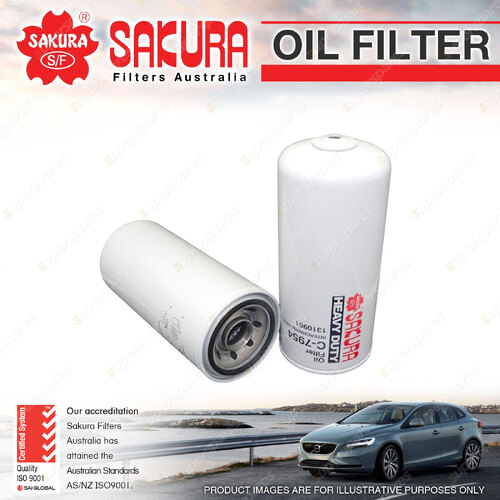 Sakura Spin-On Oil Filter for DAF CF85 XF95 12.6L XE I6 24V Truck 1998-2007