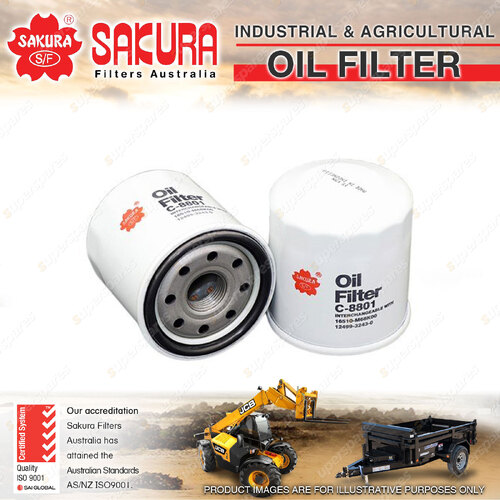 Sakura Spin-On Oil Filter for Kubota T1700 KAWA 17HP I1 2V Ride On Mower 91-96