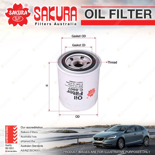 Sakura Spin-On Oil Filter for Honda Civic CC CG CL CP GTI ED LXi SI EG 1.5L 1.6L