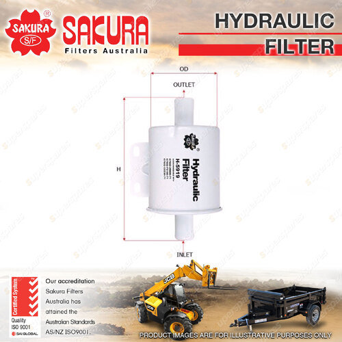 Sakura Hydraulic in-line Oil Filter for Toyota 8FB 8FD 8FDJ 8FDK 8FG 8FGK Series