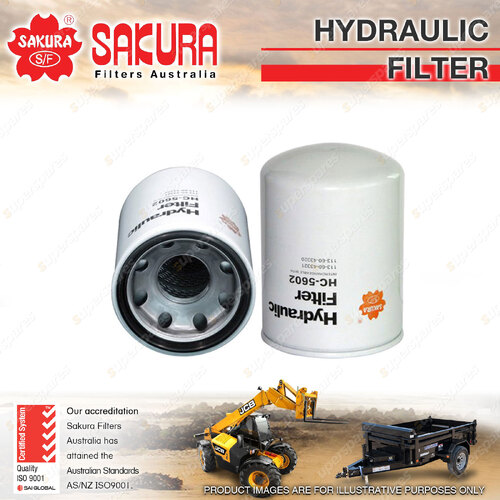 Sakura Hydraulic Oil Filter for Kubota KH151 1.9L V1902-BH I4 8V 1987-1991