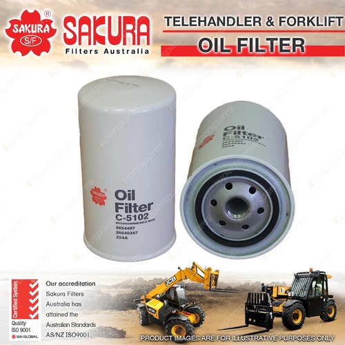 Sakura Telescopic Handler Oil Filter for Caterpillar TH103 TH220B TH460B TH580B