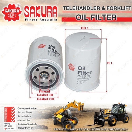 Sakura Forklift Oil Filter for Daewoo G20S-2 Hercules 1404 Premium Quality