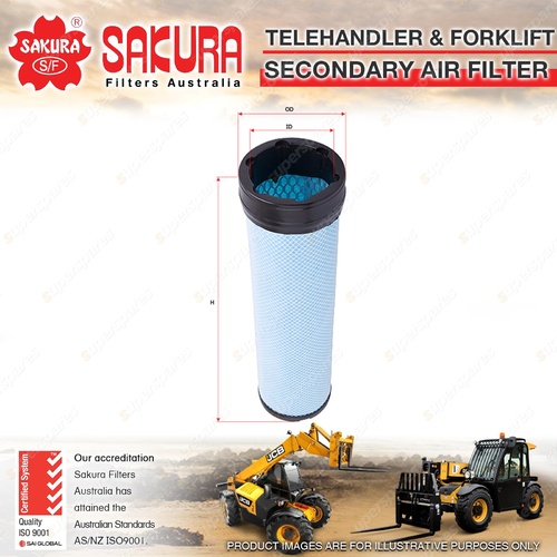 Sakura Telescopic Handler Secondary Air Filter for Caterpillar TH103 TH210 TH215