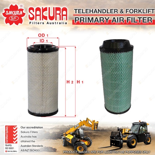 Sakura Telescopic Handler Primary Air Filter for J.C.Bamford 524-50 527-55 07-On