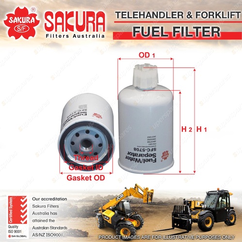 Sakura Forklift Fuel Filter for Case 584G 585G 586G 686 GXR 686G 688G