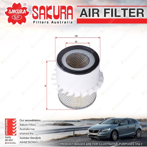 Sakura Round Air Filter for Mitsubishi Pajero ND NE NF NG NH NL 2.5L 2.8L TD