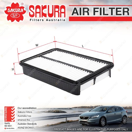 Sakura Air Filter for Mazda Millenia 2.3L V6 TA Miller Petrol KJ MPFI DOHC 24V