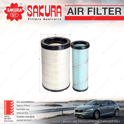 1 x Sakura Air Filter - FA-51580-S Height 343/318mm OD 197/197mm ID 108mm