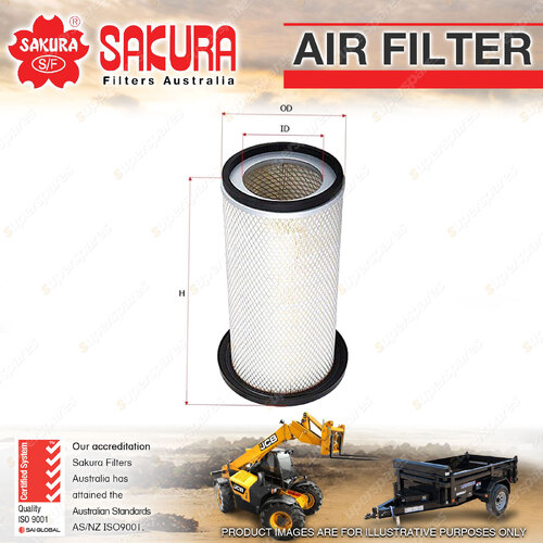 Sakura Air Filter for Komatsu PC200-5 PC220-5 4.9L S6D95L SA6D95L 1900-On