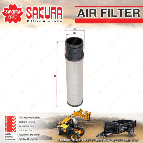 Sakura Air Filter for Kubota F3560 F3680 F3690 KX033 KX71 KX91 STV40 U35 229.5mm