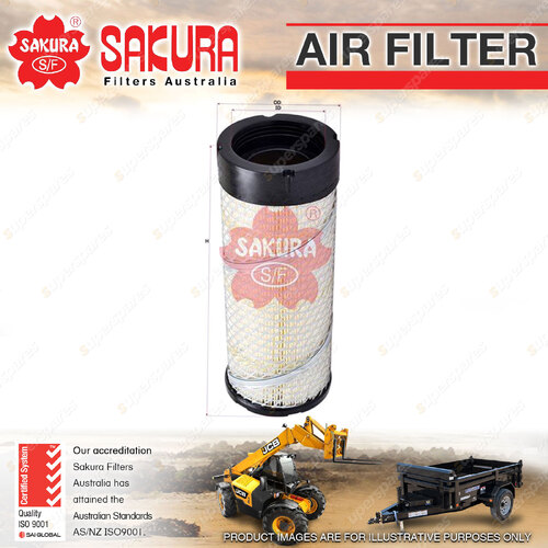 Sakura Air Filter for Bobcat S100 T110 1.5L 2.4L V1505 V2403 I4 8V 08-On 272.5mm