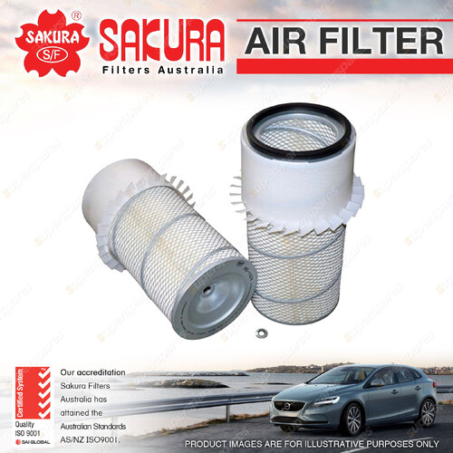 Sakura Air Filter for Nissan UD CK 10 11 6.8L ND6 I4 8V Truck 1973-1986 418.7mm