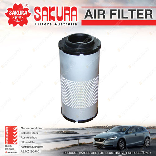 Sakura Air Filter for Lister LPWT4 1.9L I4 8V OHV Engine 1996-On 322mm