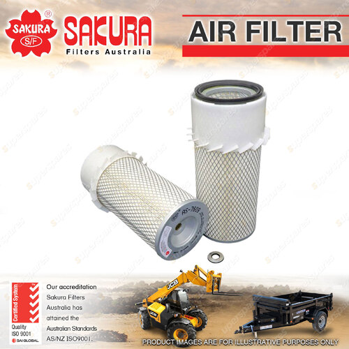 Sakura Air Filter for Fiat FE12 FL4M 3.7L 2.6L 8041 8035 1985-1993 315.9mm