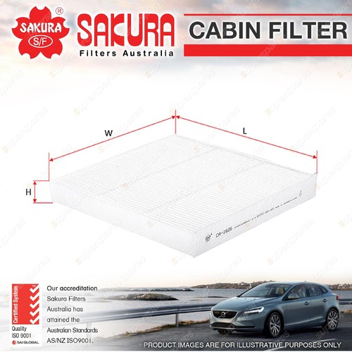 Sakura Cabin Filter for Honda Accord CL CM CP CW 4Cyl Petrol 1998-2018