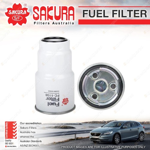 Sakura Fuel Filter for Toyota Landcruiser HDJ101 70 Series VX Turbo Diesel 6Cyl