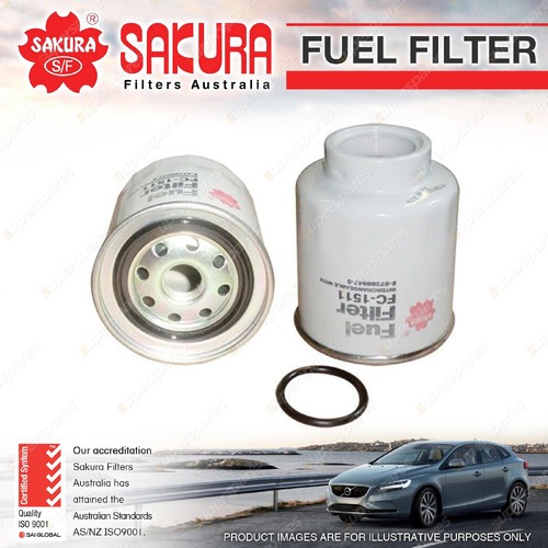 Sakura Fuel Filter for Isuzu D-Max TF Turbo Diesel 4Cyl 3.0L 4JJ1-T 2008-2012