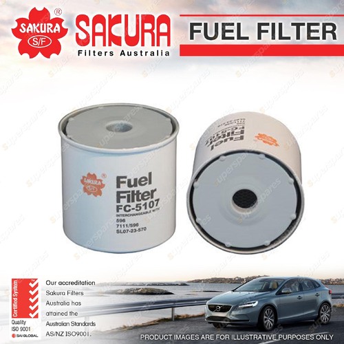 Sakura Fuel Filter for Ford Trader 3.5L 4Cyl Diesel MPFI 1984-1989