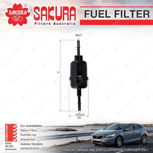 Sakura Fuel Filter for Ford Fiesta WP WQ 1.6L 2.0L 4Cyl Petrol MPFI