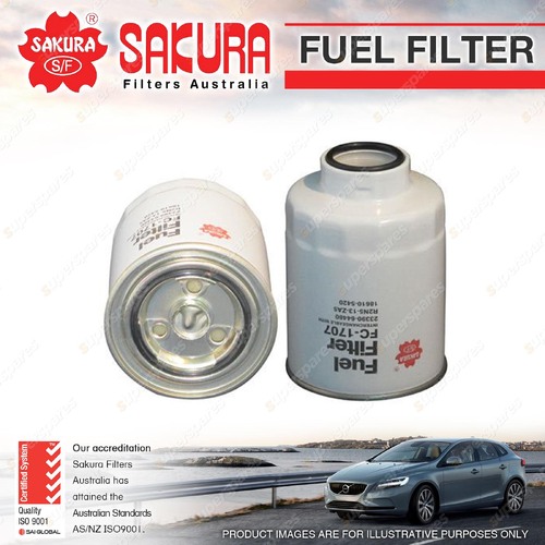 Sakura Fuel Filter for Toyota Landcruiser HDJ100R HZJ105R 4.2L 6Cyl Diesel