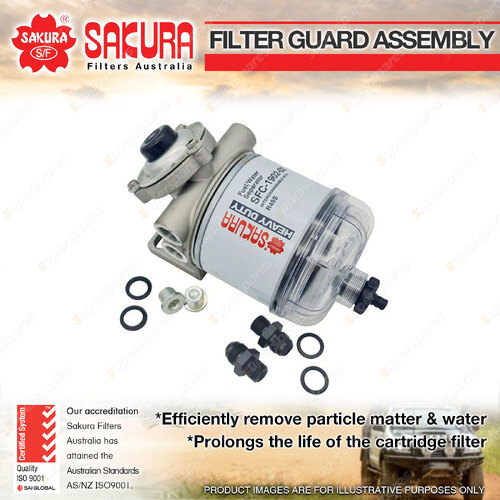 1 x Sakura Filter Guard Assembly Spin-on - FG-1902-02-AN8 M16 to AN-8