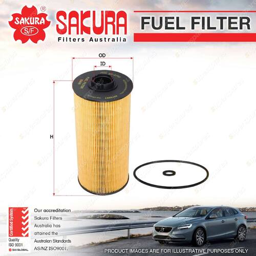 Sakura Fuel Filter for Hitachi ZX170W3 5.2L 4HK1 I4 8V OHV Exeavator 2007-2011