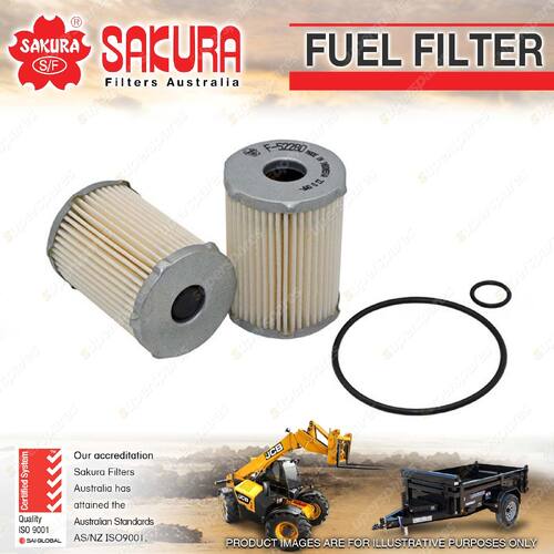 Sakura Fuel Filter for New Holland E55BX 2.2L 4TNV88 I6 8V Mini Excavator 11-On