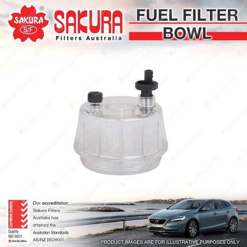 Sakura Fuel Filter Bowl for Bomag BW211D4 BW216D4 BW24RH BW27RH4i I4 8V 11-On