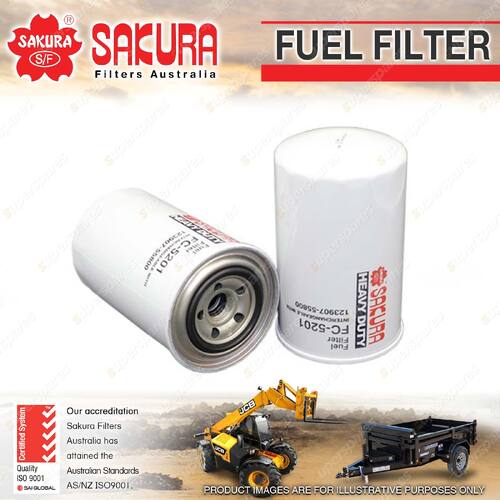 Sakura Spin-On Fuel Filter for Hyundai R559 R55W7 R55W9 R609 R60CR9 R80CR9 05-On