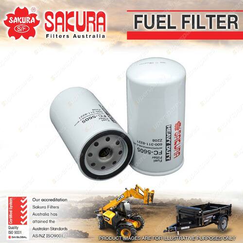 Sakura Spin-On Fuel Filter for Komatsu D403 D413 D45 D45A1 I4 8V 1900-On