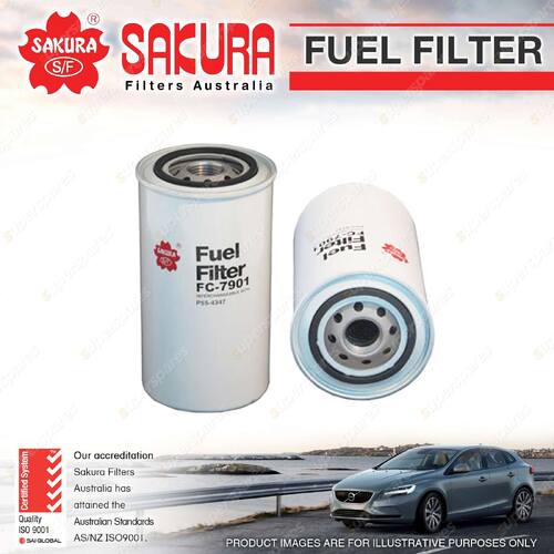 Sakura Spin-On Fuel Filter for Volvo A25C 6.7L I6 12V Articulated Dump 1994-2002