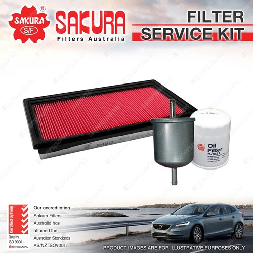 Sakura Oil Air Fuel Filter Service Kit for Nissan Pathfinder R50 Series 2